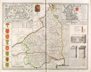 Mappa del Northumberland, da 